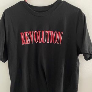 Black and red shirt